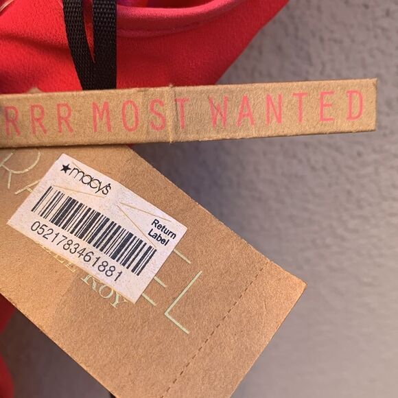 Rachel Roy Most Wanted Lotus Red Lg Scoop Neck Short Sleeve Barbie Hot Pink - Picture 8 of 11